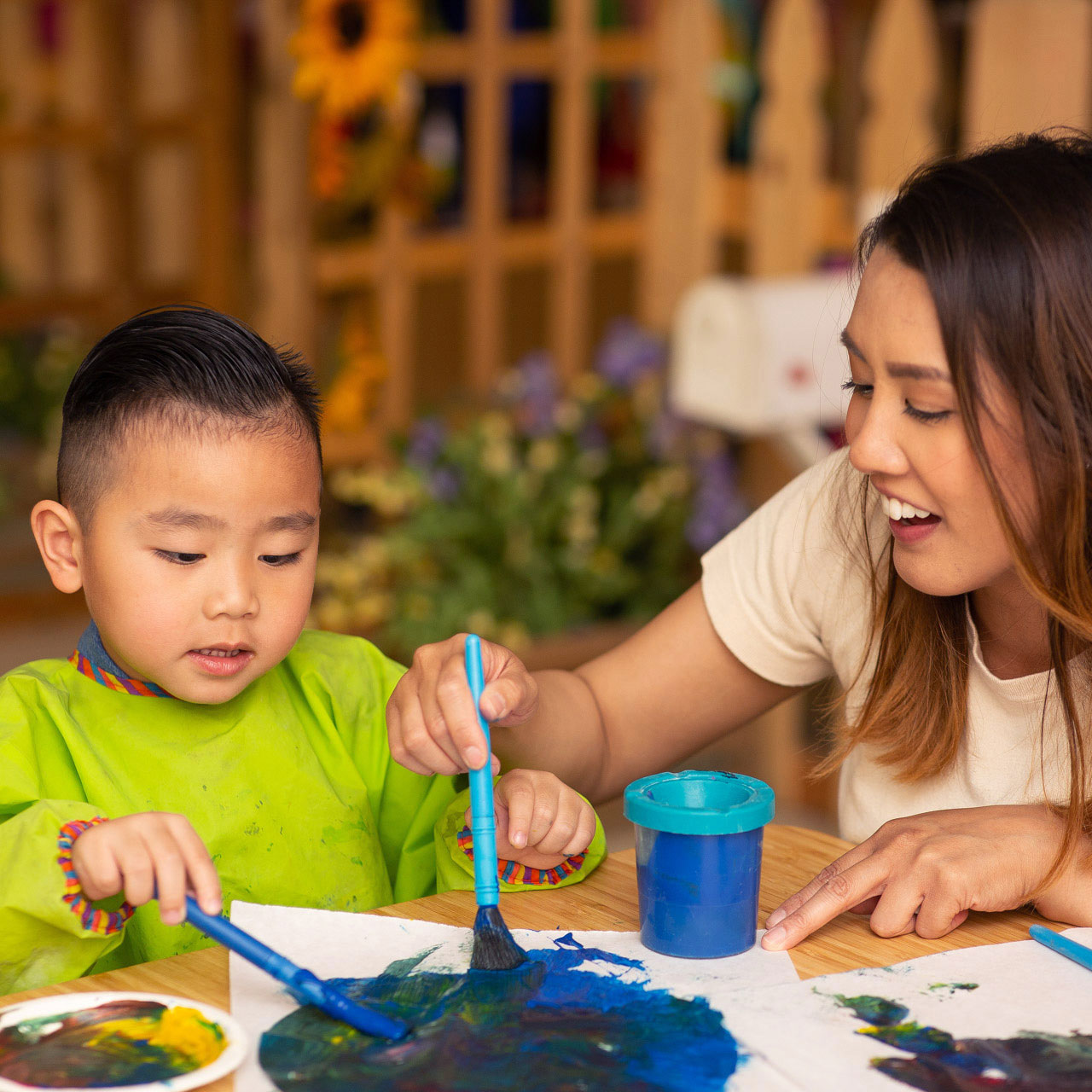 Lifestyle Square Kid Learning To Paint