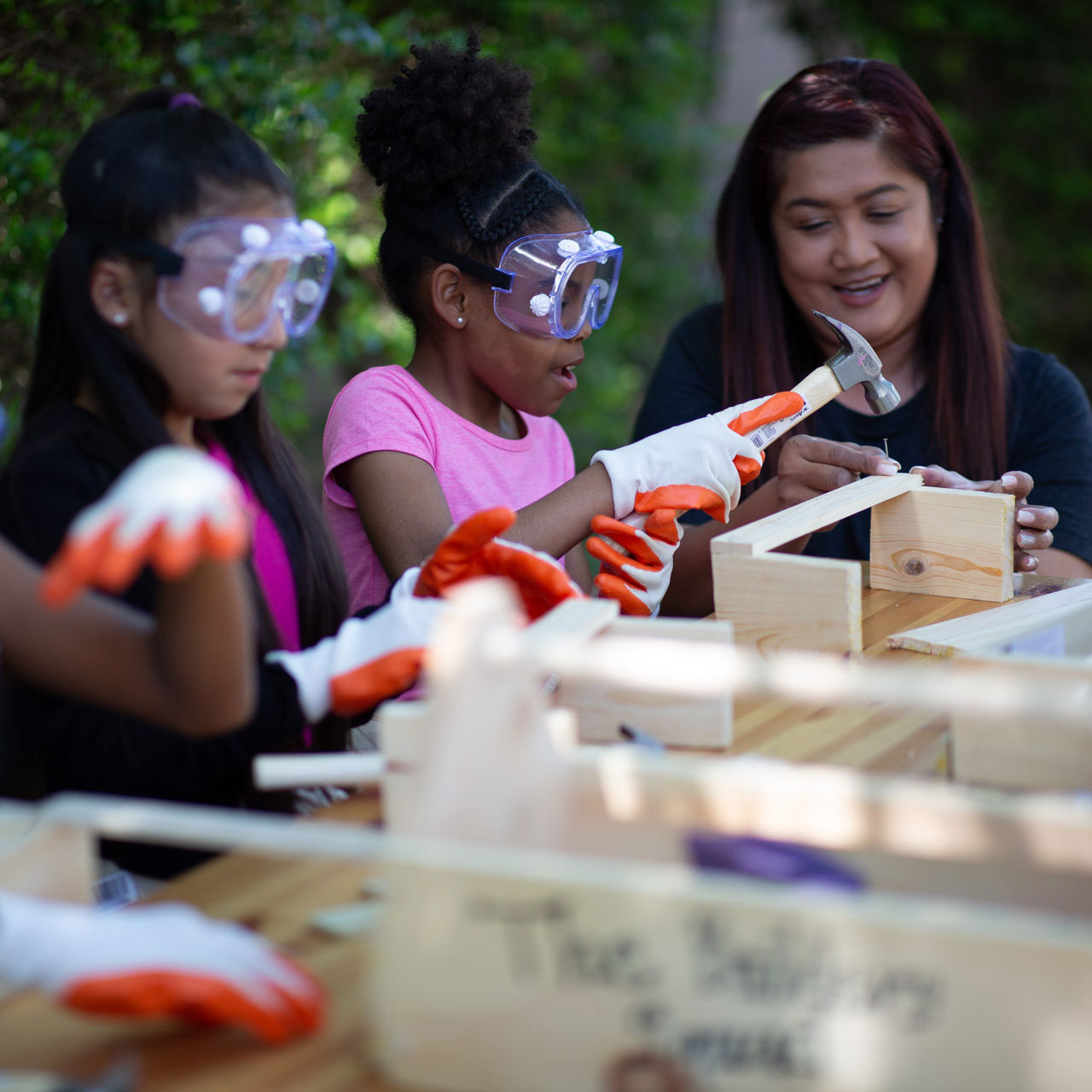 Lifestyle Square Woodworking Kids Instructor