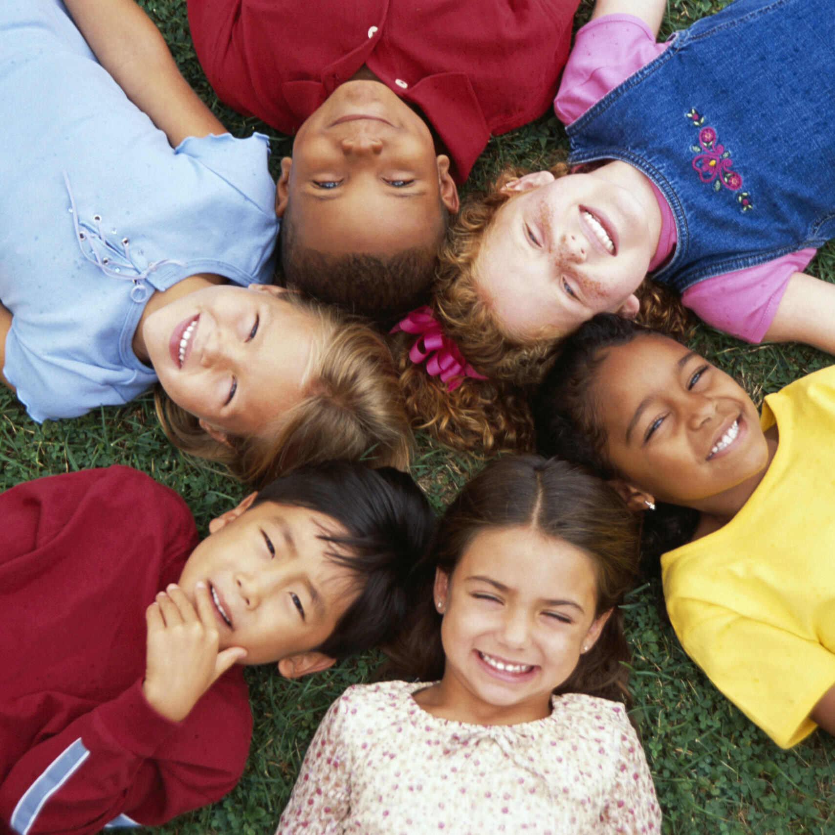 Children Lying with Heads Together ca. 2002