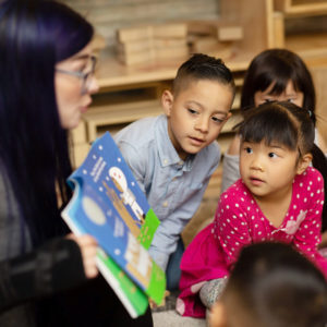 Lifestyle Square Teacher Reading Book Kids Lifestyle Square Teacher Reading Book Kids